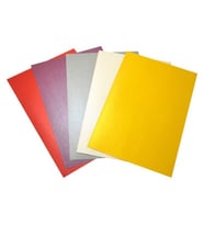 Lino Sedefli Karton 49x69 cm.230 gr. 5 Renk 10'lu Paket 