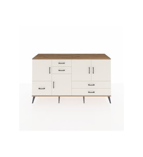 Hyperion Konsol 4 Raflı 5 Çekmeceli 4 Kapaklı 176x44x99 Çam-Aytaşı