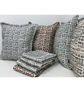 NİVEMESHOME ELYAF DOLGULU KIRLENT 45X45 LİSA 01 KİREMİT