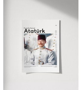 Çerçevesiz Poster Genç Subay Mustafa Kemal