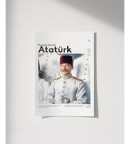 Çerçevesiz Poster Genç Subay Mustafa Kemal (Çok Renkli)