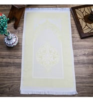 Hediyelik İpek Nur Tafta Seccade Sarı 68x110 cm - 200 gr