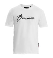Bonesmen Yuvarlak Yaka T-shirt IMZA (Beyaz)