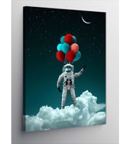 Kanvas Tablo Balonlar Ve Astronot