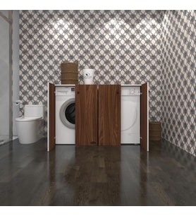 Kenzlife çamaşır&kurutma&bulaşık makinesi dolabı tatyanakare cvz 90*140*60 kapaklı arkalıksız (Karışık)