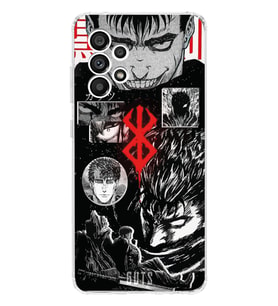 Samsung Galaxy A53 Uyumlu Berserk Anime Tasarımlı Şeffaf Telefon Kılıfı