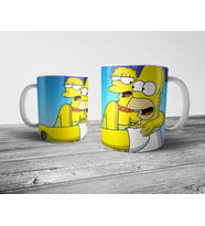 Pixxa Homer ve Marge Simpsons Kupa Bardak Model 5