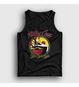 Presmono Unisex Siyah Girls V2 Mötley Crüe Atlet 167178tt