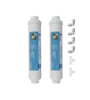 Reverse Osmosis Tezgahaltı Su Arıma Cihazı Tatlandırıcı Son Karbon Filtre 2'li (Beyaz)