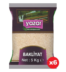 Yazar Ucuz Uygun Fiyat Pilavlık Pirinç 5 Kg x 6 Paket