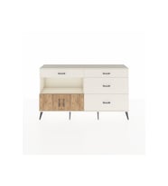 Arges Konsol Tek Raflı 4 Çekmeceli 2 Kapaklı 176x30x99 Aytaşı-Çam/Aytaşı