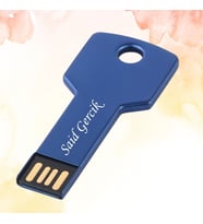 KİŞİYE ÖZEL KUTULU MAVİ 16GB ANAHTAR FLAŞ BELLEK FARKLI RENKLERDE