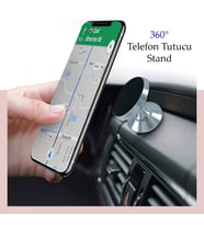 Universal Araç Telefon Tutucu Manyetik Mıknatıslı Yapışkanlı Telefon Standı Siyah