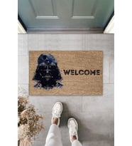 Dormot Modern Dijital Baskı - Kahverengi Darth Vader - Kapı Önü Paspası (Bej)
