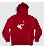 Presmono Unisex Kırmızı Fire Fox Tilki Kapüşonlu Sweatshirt 367607tt