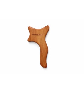 Doğal Ahşap Maderoterapi Masaj Tahtası - Selülit Karşıtı Güzellik Küreği ve Lenf Drenaj Masaj Aleti - 25x12x1,5