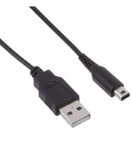 Nintendo Şarj Kablosu 2DS DSi 3DS 3DS XL New 3DS New 3DS XL Uyumlu USB Şarj Kablosu (Siyah)