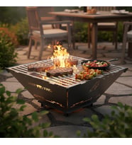 Kamp Ayısı® FireNest™: Core Ateş Çukuru Taşınabilir Ateş Çukuru Seti - 3mm Karbo (Siyah)