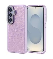 Galaxy S25 Kılıf Taşlı Tasarımlı Kapi Kılıf (Lila)