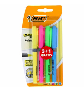 Bic Marking Highlighter Grip Fosforlu İşaretleme Kalemi 4 Renk 