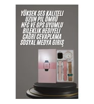 Mey İthalat® Yeni Nesil Kadın Akıllı Saat Rose Gold Android ve İos Uyumlu