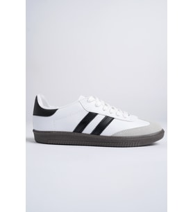 Muggo GORDON Unisex Ortopedik Günlük Garantili Bağcıklı Yürüyüş Koşu Sneaker Spor Ayakkabı (Beyaz-Siyah)