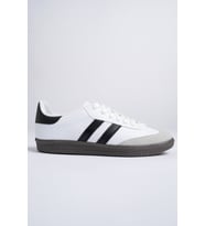Muggo GORDON Unisex Ortopedik Günlük Garantili Bağcıklı Yürüyüş Koşu Sneaker Spor Ayakkabı (Beyaz-Siyah)