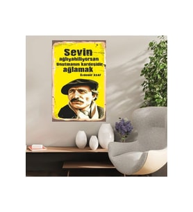 Ahşap Retro Mdf Poster , Komik Sözler , Duvar Yazıları , Manzara ,  Tarih , Edebiyat - Tbl0420