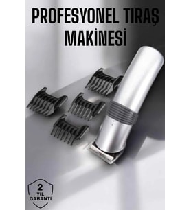 4 Taraklı Taşınabilir Profesyonel Saç Sakal Kesme Tıraş Makinesi