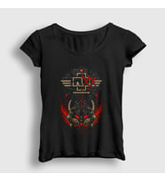 Presmono Kadın Siyah Zwanzig Rammstein T-Shirt 106803tt