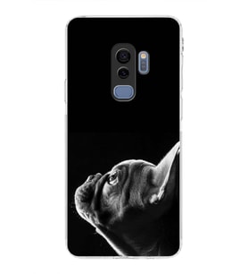 PrintiFy Samsung Galaxy S9 Plus ile Uyumlu Köpek 1 Kamera Korumalı Şeffaf Kılıf