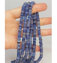 Sodalit Taşı Rondela Kesim 6x1.5mm Dizi (49402)