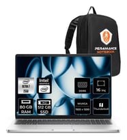 Dell Pro 16 Core Ultra 7 255U Notebook 80GB RAM 512GB SSD 16" FHD+ FreeDOS + Per4 Çanta BTO107PC16250P337