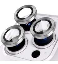 BİNANO METAL RİNG IPHONE 15 PRO/15 PRO MAX SİLVER KAMERA KORUYUCU