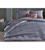 Saten Artline Nevresim Takımı Çift King Size - Gri