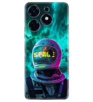 Tecno Spark 10 Pro Kılıf Resimli Desenli Silikon Platinium Series Space 1814
