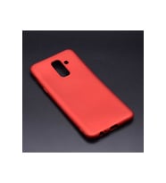 Samsung Galaxy J8 Uyumlu Kılıf Zore Premier Silikon Kapak (Kırmızı)