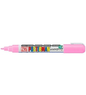 Zig Posterman Waterproof Boyama Markeri Fine Uç 1 mm PINK 