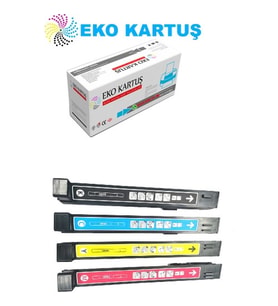 Eko Kartuş Hp Color Laserjet CP6015N (CB380A-CB381A-CB382A-CB383A) (823A) Set Muadil Toner (Siyah)