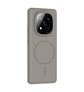Redmi Note 14 Pro Plus Kılıf Magsafe Şarj Özellikli Kamera Çıkıntılı Ruby Lüx Silikon Kapak (Gri)
