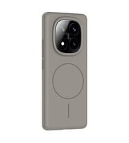Redmi Note 14 Pro Plus Kılıf Magsafe Şarj Özellikli Kamera Çıkıntılı Ruby Lüx Silikon Kapak (Gri)