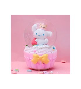 Cinnamoroll Büyük Boy Kar Küresi Işıklı, Müzikli, Püskürtmeli, Pembe, 16X12