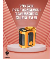 Mey İthalat® Sessiz Turbo Fan – Kamp, Spor, Ofis İçin Taşınabilir Mini Soğutucu