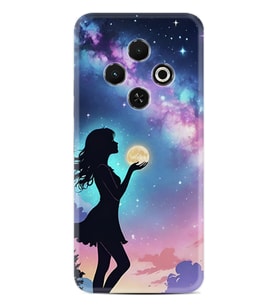 Spark 30C Kılıf Boutique Baskılı Resimli Woman in Moon Pcode -005