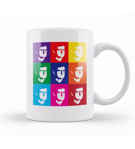Louis Theroux Andy Warhol Kupa Bardak Porselen