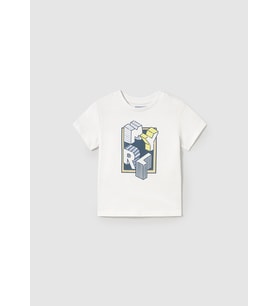 Mayoral Erkek Bebek Baskılı Tshirt Beyaz