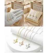 925 Ayar Papatya Silver Yılbaşı Özel Melek Kolye.rose.gold.rodaj