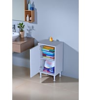 Eliusta Arden 50 cm Beyaz 2 Bölmeli Banyo Düzenleyici Dolap 1 Raflı Çok Amaçlı Mutfak Dolabı 50x75x32,5 cm
