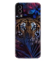 General Mobile Gm 23 Kılıf Resimli Desenli Baskılı Silikon Flowers Tiger 1319