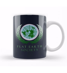 Flat Earth Society Kupa Bardak Porselen
